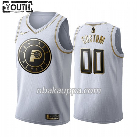 Indiana Pacers Custom Nike 2019-2020 Valkoinen Golden Edition Pelipaidat Swingman - Lasten